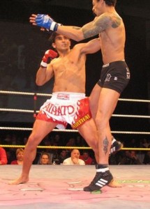 Aissa tijdens freefight (6 maart 2005)