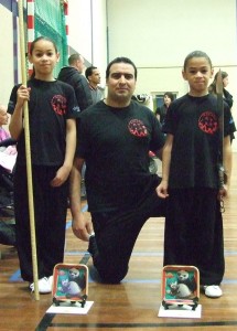 De Silva de Freitas kids hebben gewonnen met stok/zwaard